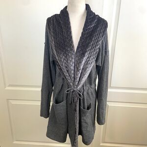Soft Surroundings Lila Cardigan Sweater Gray Size Large